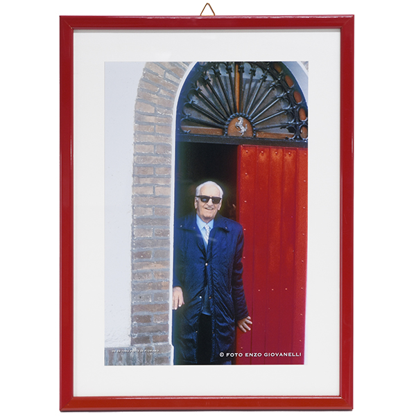 Enzo Ferrari Photo with Frame-1983- by Enzo Giovanelli 