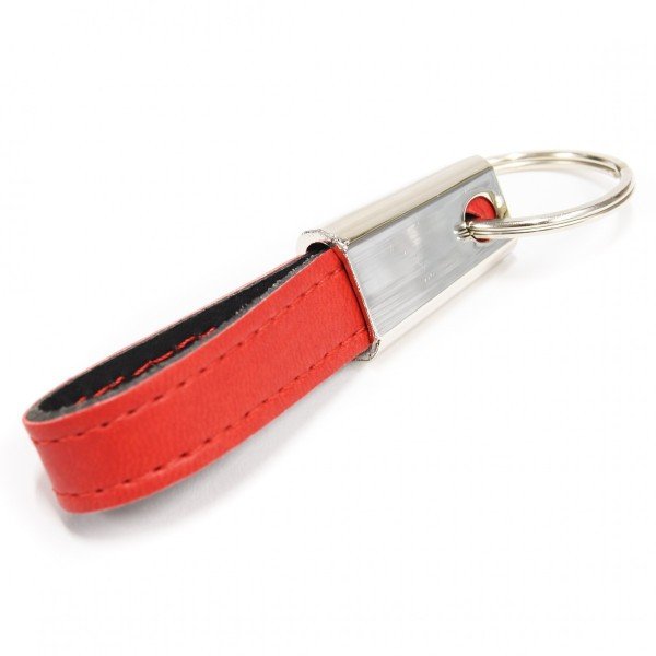 ABARTH Strap Shaped Keyring(Red Emblem/Red)