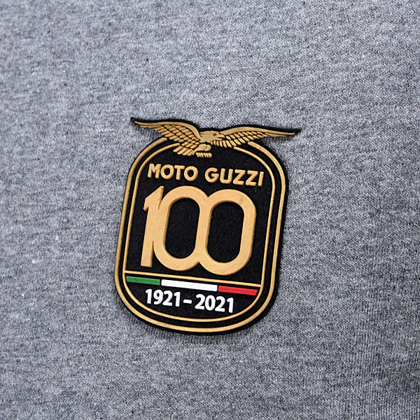 Moto Guzzi 100th Anniversary Bi Color T-Shirts(Gray)