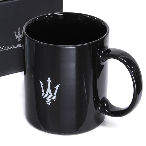 MASERATI Official New Logo & Emblem Mug Cup(Black)<br><font size=-1 color=red>05/16到着</font>