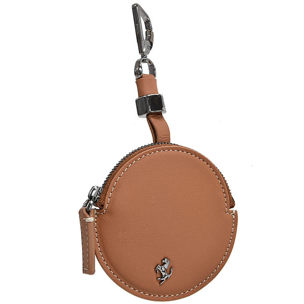 Ferrari Genuine Calfskin Coin Pouch