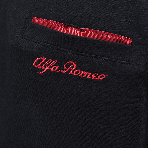 Alfa Romeo Official 110th Anniversary Pocket Logo T-shirts (Black)