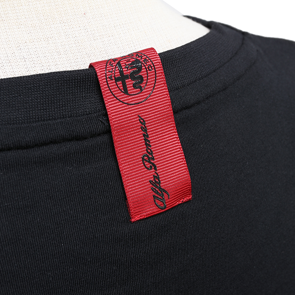 Alfa Romeo Official 110th Anniversary Pocket Logo T-shirts (Black)
