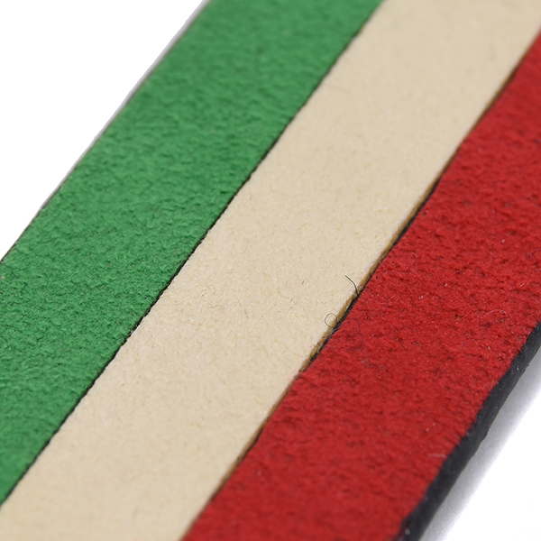 Italian Flag Alcantara Ring Belt