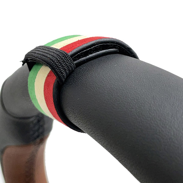 Italian Flag Alcantara Ring Belt