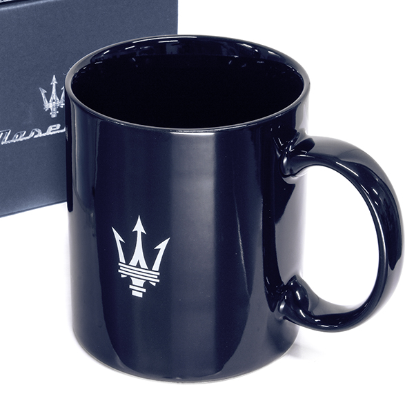 MASERATI Genuine New Logo & Emblem Mug Cup(Navy)