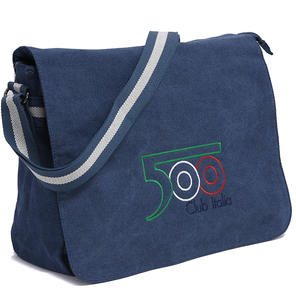 FIAT 500 CLUB ITALIA Denim Shoulder Bag