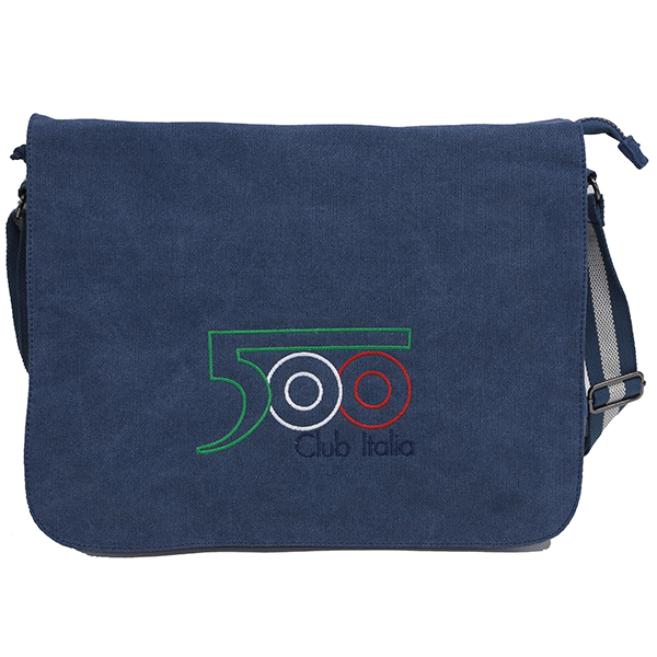 FIAT 500 CLUB ITALIA Denim Shoulder Bag