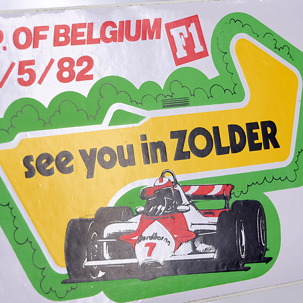 1982 Belgium GP AD Sticker (see you in ZOLDER)