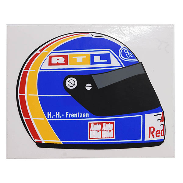 Heinz-H. Frentzen 1995 Helmet Sticker (Clear Base)