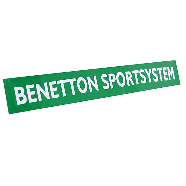 BENETTON SPORTSYSTEM Helmet Visor Sticker