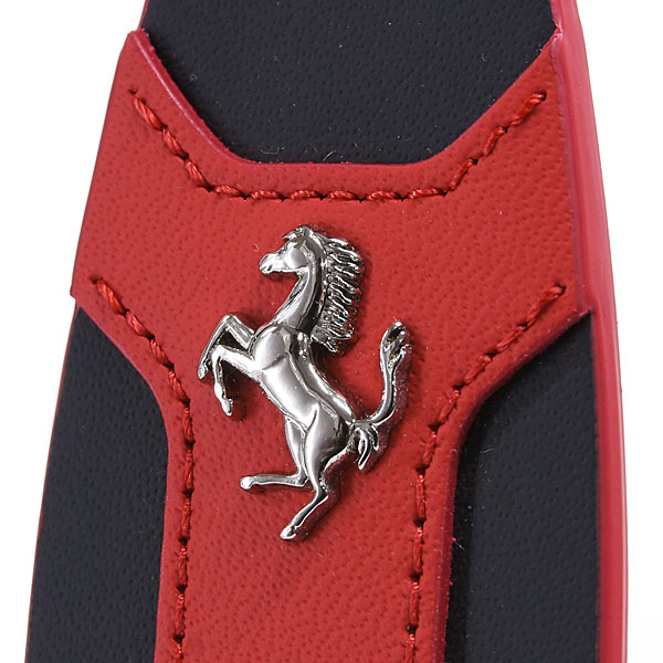Ferrari Official Second Life Leather Keyring (Red / Black)