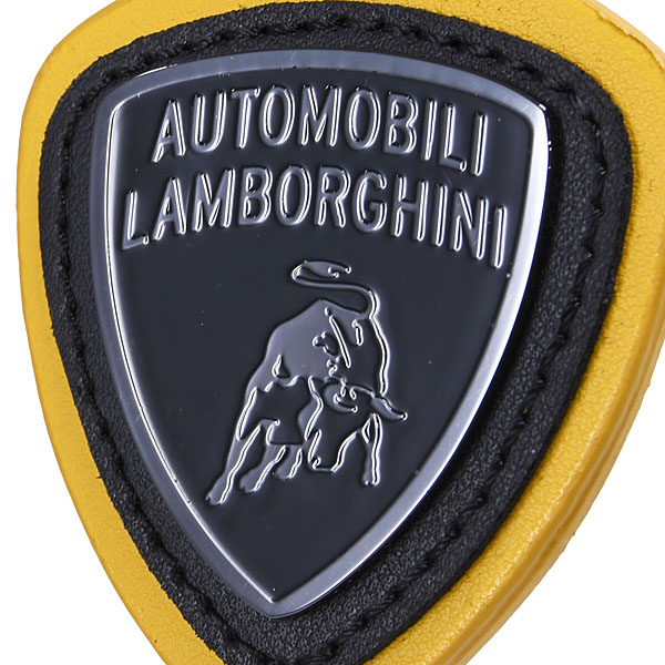 Lamborghini Shield Leather Keyring