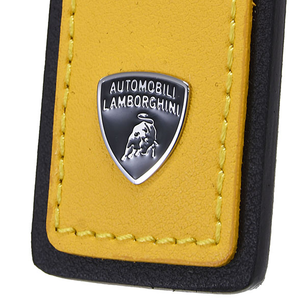Lamborghini Square shape Leather Keyring