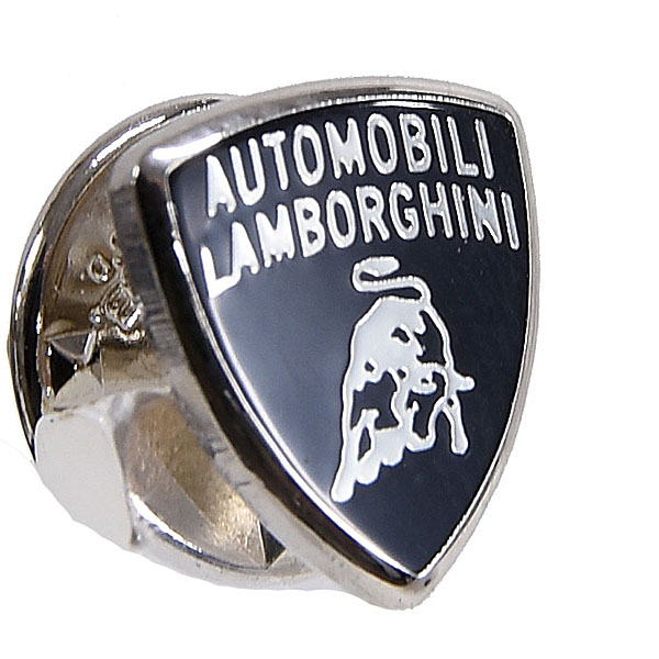 Lamborghini Emblem Pin Badge (Silver/Small)