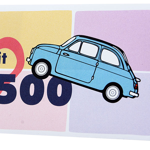 FIAT 500 CLUB ITALIA  "I LOVE500" Sticker