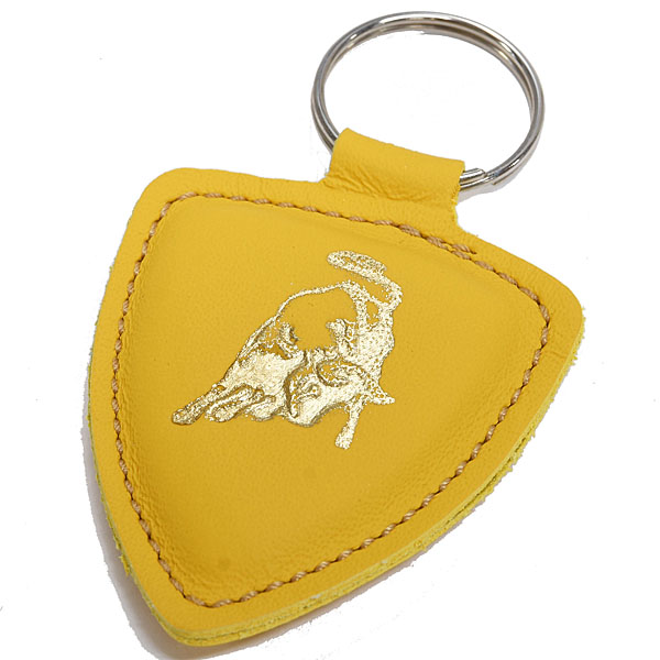 Lamborghini Genuine Vintage Leather Key Ring