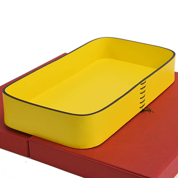 Ferrari Official Leather Tray(Yellow)