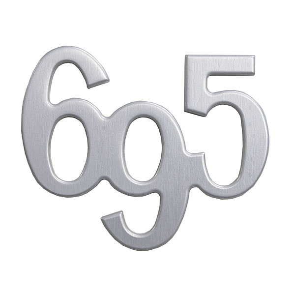ABARTH Genuine 695  Logo Emblem (Aluminium)