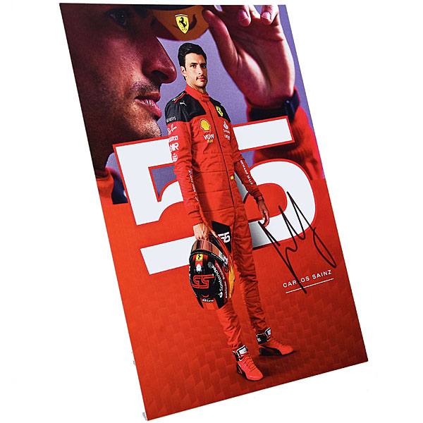 Scuderia Ferrari 2023後期ドライバーズカード-Carlos Sainz直筆サイン