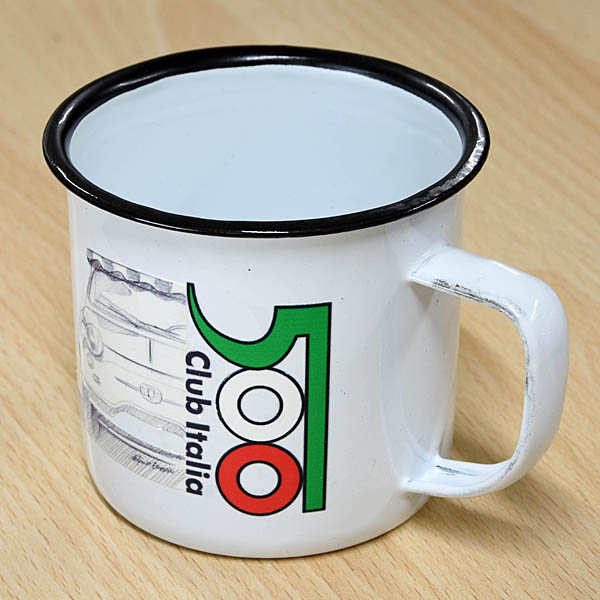 FIAT 500 CLUB ITALIAオフィシャルエナメルマグカップ