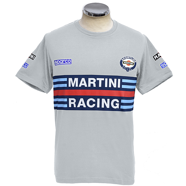 MARTINI RACING Official T-shirts(Gray) by Sparco
