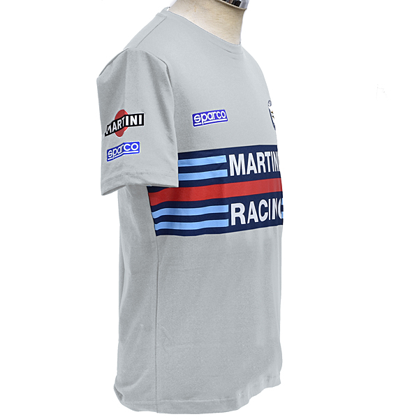 MARTINI RACING Official T-shirts(Gray) by Sparco