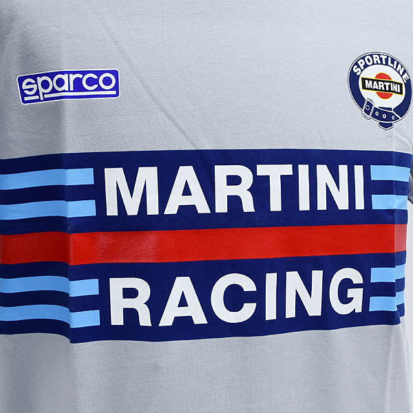MARTINI RACING Official T-shirts(Gray) by Sparco