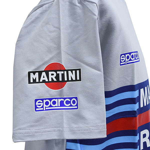 MARTINI RACING Official T-shirts(Gray) by Sparco
