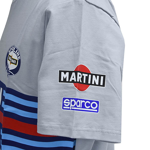 MARTINI RACING Official T-shirts(Gray) by Sparco