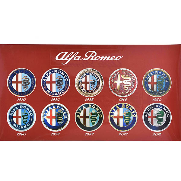 Alfa Romeo Genuine Emblem of Successive Generations Stickers