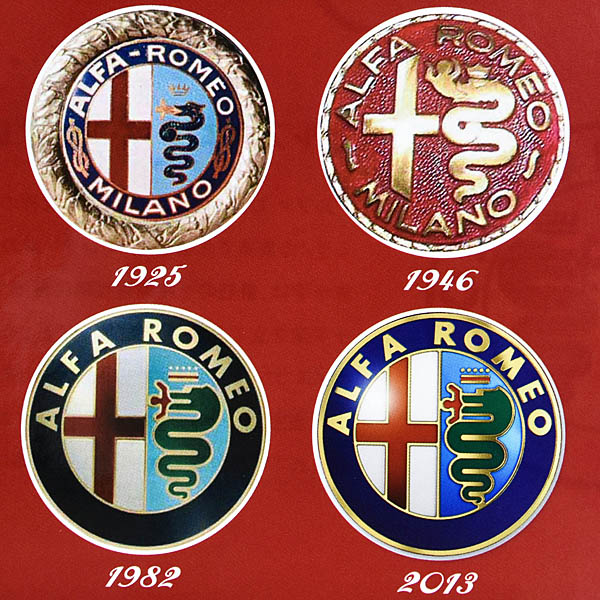 Alfa Romeo Genuine Emblem of Successive Generations Stickers