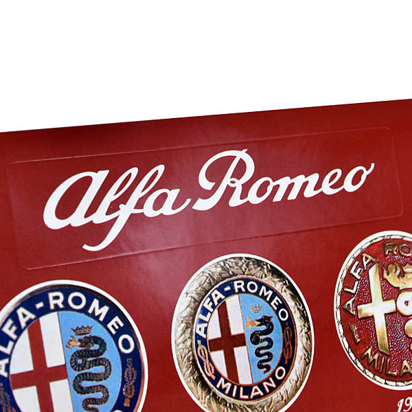 Alfa Romeo Genuine Emblem of Successive Generations Stickers