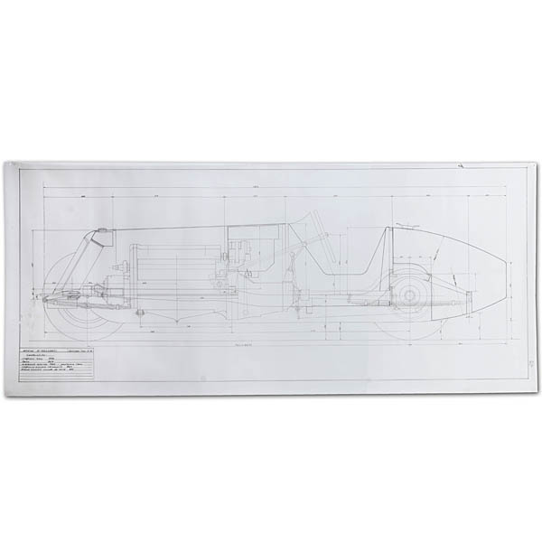Rendering of the Maserati Tipo V4 1929