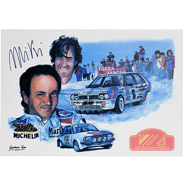 Miki BIASION Signed Post Card 2