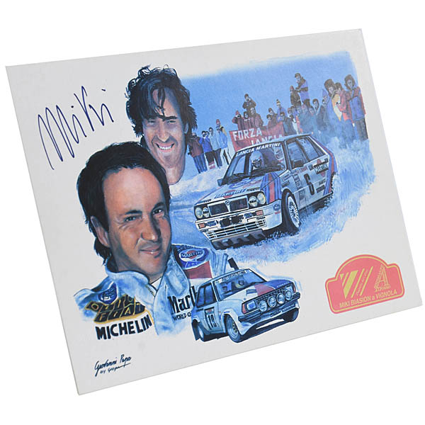 Miki BIASION Signed Post Card 2