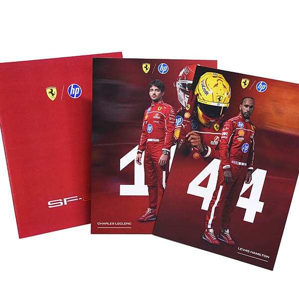 Scuderia Ferrari SF-25 Press Leaflet & Drivers Card Set