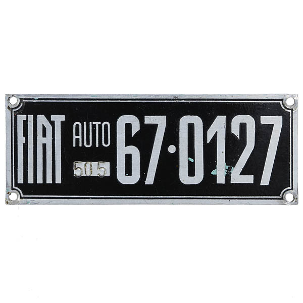 FIAT vintage chassis plate
