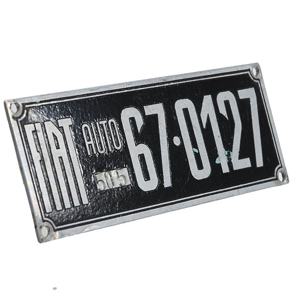 FIAT vintage chassis plate