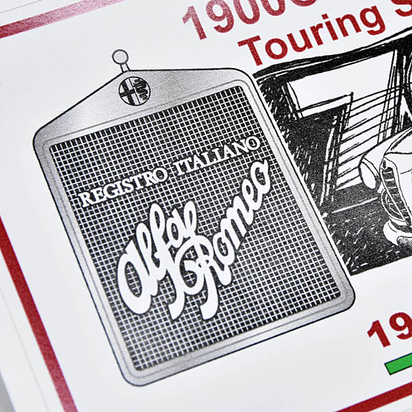 Alfa Romeo1900C Sprint Coupe 70th Anniversary Sticker by RIA (Registro Italiano Alfa Romeo)