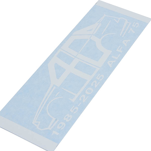 Alfa Romeo 75 40周年記念ロゴステッカー(ホワイト) by RIA(Registro Italiano Alfa Romeo)