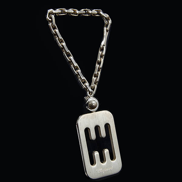 Chopardシフトゲート型ヴィンテージシルバーキーリング