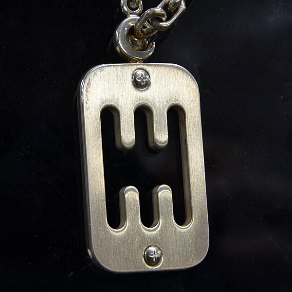 Chopardシフトゲート型ヴィンテージシルバーキーリング