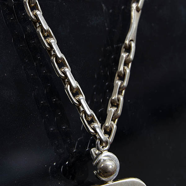 Chopardシフトゲート型ヴィンテージシルバーキーリング