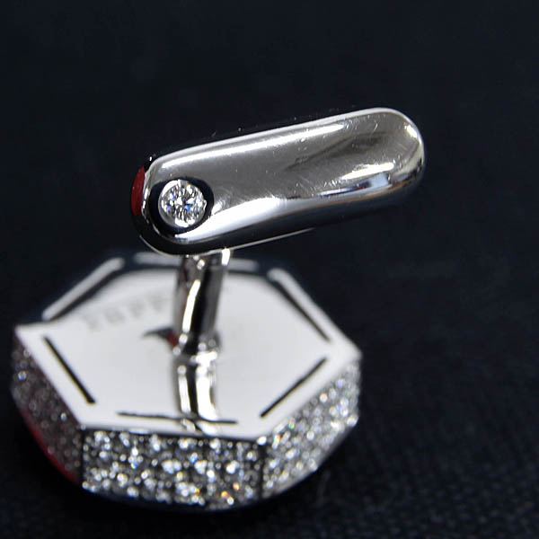 Ferrari純正Cavallinoホワイトゴールド&ダイヤモンドカフス