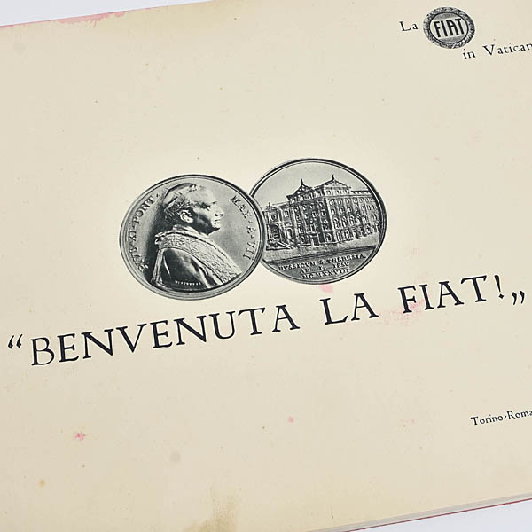 FIAT Papal Car Donation Memorial Book & FIAT 5**N User Manual 1929