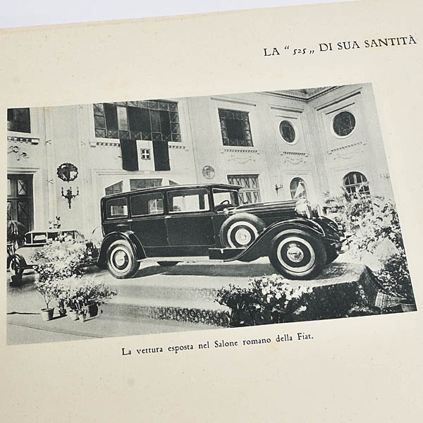 FIAT Papal Car Donation Memorial Book & FIAT 5**N User Manual 1929