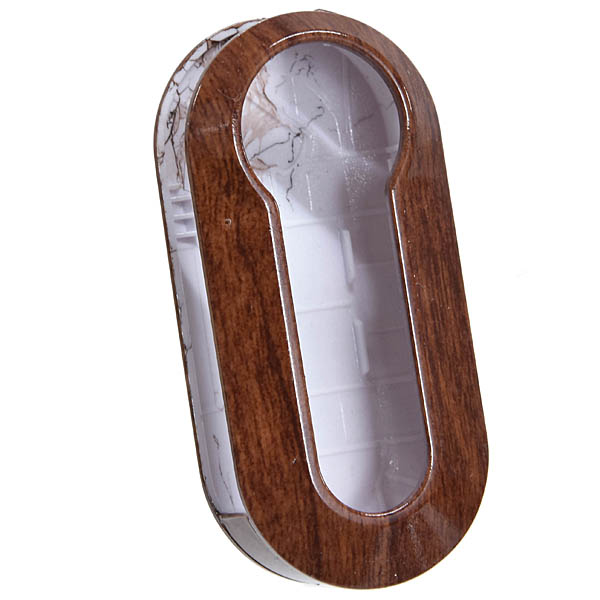 FIAT500 Wood design Key Cover by La Coccino