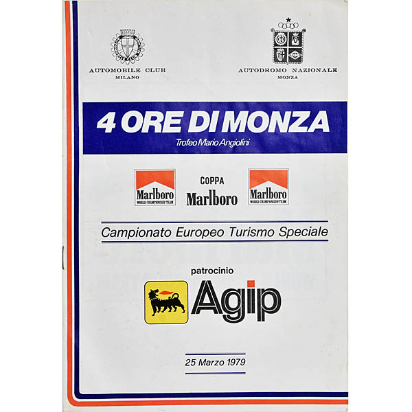 4 Hours of Monza 1979 Program Book