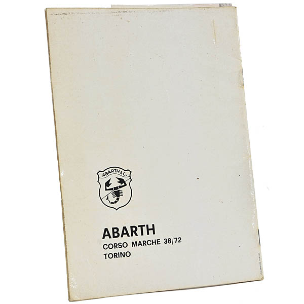 FIAT ABARTH 1300 User Manual 1967